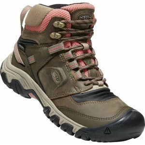 Keen RIDGE FLEX MID WP WOMEN timberwolf/brick dust Velikost: 40,5 dámské boty