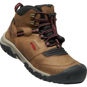 Keen RIDGE FLEX MID WP YOUTH bison/red carpet Velikost: 36