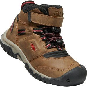 Keen RIDGE FLEX MID WP CHILDREN bison/red carpet Velikost: 25/26