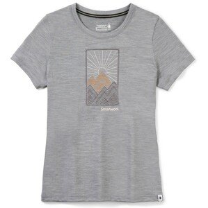 Smartwool W MERINO SPORT 150 ALPINE START SS GRAPHIC TEE light gray heather Velikost: M