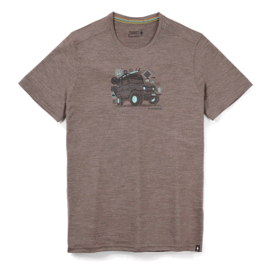 Smartwool M MERINO SPORT 150 OVERLAND ADVENTURE SS GRAPHIC TEE flint heather Velikost: S