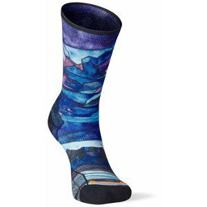 Smartwool W ATHLETE EDITION RUN PRINT CREW multi color Velikost: M