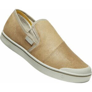 Keen ELDON HARVEST SLIP-ON LEA MEN beige/silver birch Velikost: 41 boty