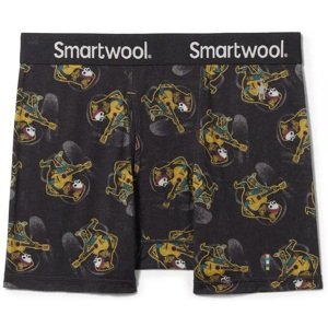 Smartwool MERINO PRINT BOXER BRIEF BOXED black-multi Velikost: M spodní prádlo