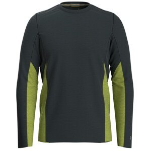 Smartwool MERINO SPORT LONG SLEEVE CREW charcoal heather-dark citron Velikost: L tričko