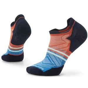 Smartwool RUN TARGETED CUSHION LOW ANKLE PATTERN orange rust Velikost: L ponožky