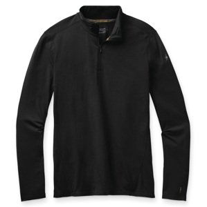 Smartwool CLASSIC ALL-SEASON MERINO BL 1/4 ZIP B black Velikost: L spodní prádlo