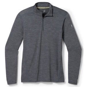 Smartwool CLASSIC ALL-SEASON MERINO BL 1/4 ZIP B iron heather Velikost: M spodní prádlo