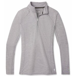 Smartwool W CLASSIC ALL-SEASON MERINO BL 1/4 ZIP B light gray heather Velikost: L spodní prádlo