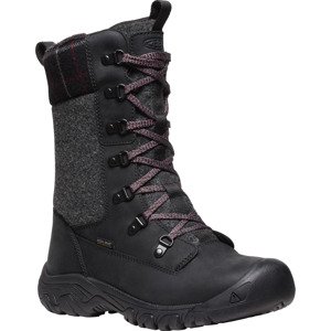 Keen GRETA TALL BOOT WP WOMEN black/black plaid Velikost: 37,5 dámské boty