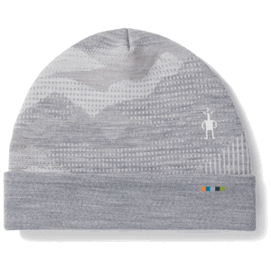 Smartwool THERMAL MERINO REVERSIBLE CUFFED BEANIE light gray mountain scape čepice