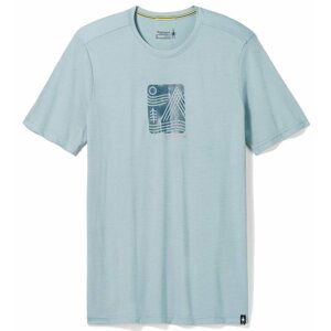 Smartwool MOUNTAIN BREEZE GRAPHICS TEE SLIM FIT lead Velikost: L tričko