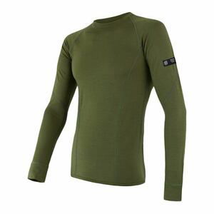 SENSOR MERINO ACTIVE pánské triko dl.rukáv safari Velikost: XL