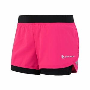 SENSOR TRAIL dámské šortky růžová/černá Velikost: XL