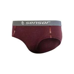 SENSOR MERINO AIR dámské kalhotky tm.vínová Velikost: S