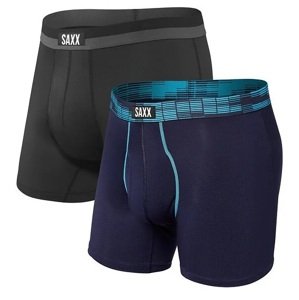 Saxx SPORT MESH BB FLY 2PK navy digi dna/black Velikost: L boxerky