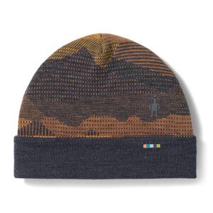 Smartwool THERMAL MERINO REVERSIBLE CUFFED BEANIE charcoal mtn scape čepice