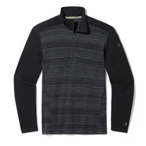 Smartwool CLASSIC THERMAL MERINO BL 1/4 ZIP B black color shift Velikost: L spodní prádlo