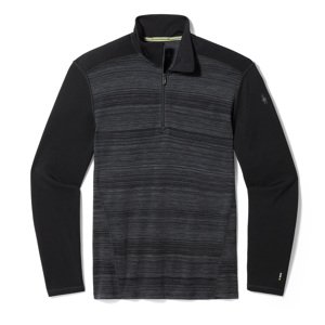 Smartwool CLASSIC THERMAL MERINO BL 1/4 ZIP B black color shift Velikost: M spodní prádlo