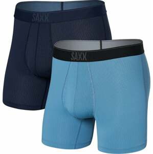 Saxx QUEST QDM BOXER BRIEF FLY 2PK maritime/slate Velikost: L boxerky