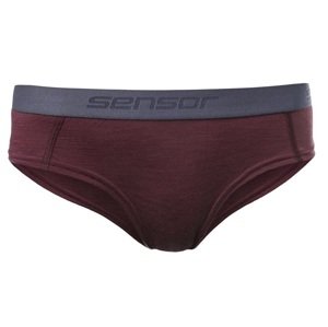 SENSOR MERINO AIR dámské kalhotky port red Velikost: M spodní prádlo