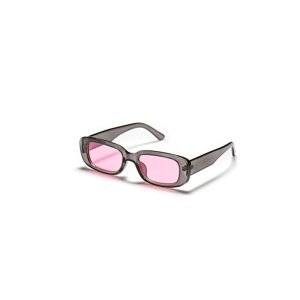 franco bene Retro oválné sluneční brýle s růžovými sklíčky