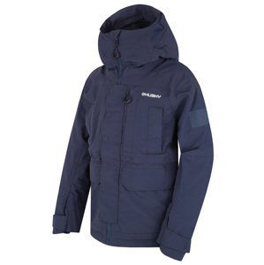 Husky Dětská hardshell plněná bunda Nigalo K dk. blue Velikost: 134 dětská bunda