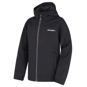 Husky Dětská softshell bunda Simbo K black Velikost: 140 dětská bunda