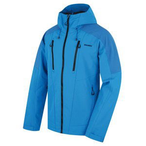 Husky Pánská softshell bunda Sevan M neon blue Velikost: XXL pánská bunda