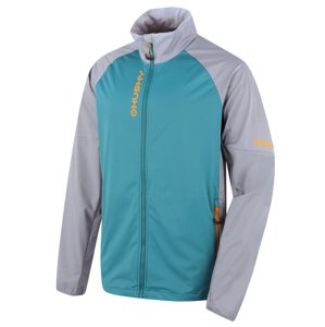 Husky Pánská softshell bunda Suli M grey/mint Velikost: L pánská bunda