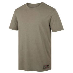 Husky Pánské bavlněné triko Tee Base M dark khaki Velikost: L pánské tričko s krátkým rukávem
