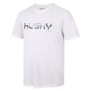 Husky Pánské bavlněné triko Tee Wild M white Velikost: XXXL pánské tričko s krátkým rukávem