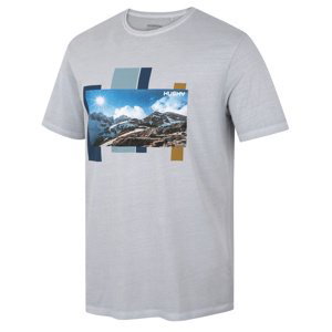 Husky Pánské bavlněné triko Tee Skyline M light grey Velikost: L pánské tričko s krátkým rukávem