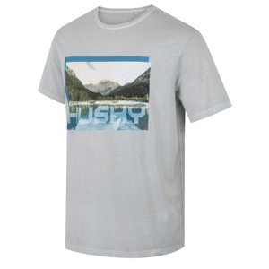Husky Pánské bavlněné triko Tee Lake M light grey Velikost: L pánské tričko s krátkým rukávem