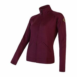 SENSOR MERINO UPPER dámská mikina celozip port red Velikost: L