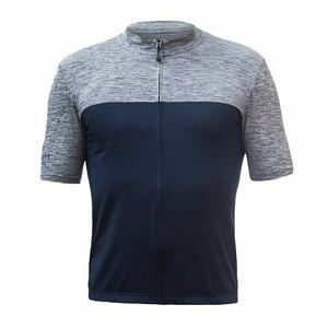 SENSOR CYKLO MOTION pánský dres kr.rukáv celozip deep blue/šedá Velikost: M