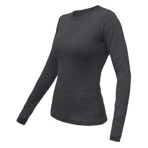 SENSOR MERINO BOLD dámské triko dl.rukáv anthracite gray Velikost: M dámské triko