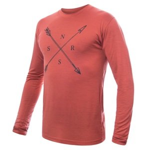 SENSOR MERINO ACTIVE SNSR pánské triko dl.rukáv terracotta Velikost: XXL pánské tričko s dlouhým rukávem