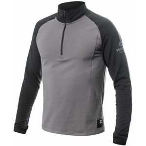 SENSOR COOLMAX THERMO pánská mikina zip steel gray/černá Velikost: XL pánská mikina