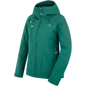 Husky Dámská softshell bunda Sevan L dk. green Velikost: L dámská softshellová bunda