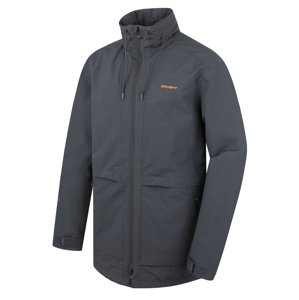 Husky Pánský hardshell kabát Nevr M dk. grey Velikost: XL pánský kabát