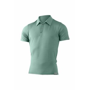 Lasting pánská merino polo košile ELIOT khaki Velikost: S