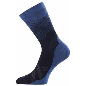 Lasting merino ponožky FWO modré Velikost: (42-45) L