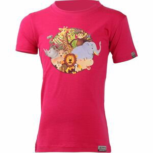 Lasting dětské merino triko WILLY růžové Velikost: 120 dětské triko
