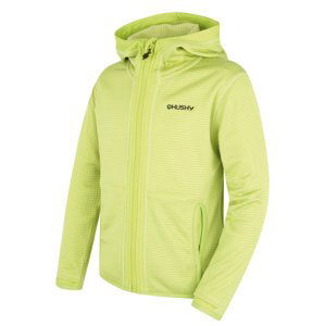 Husky Dětská mikina s kapucí Artic Zip K br. green/dk. khaki Velikost: 122