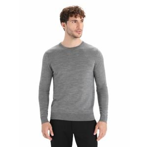 ICEBREAKER Mens Wilcox LS Sweater, Gritstone Heather velikost: M