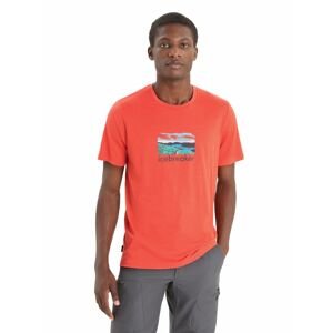 ICEBREAKER Mens Tech Lite II SS Tee Trailhead, Vibrant Earth velikost: XS