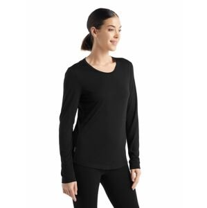 Dámské merino triko dlouhý rukáv ICEBREAKER Wmns Sphere II LS Tee, Black velikost: M