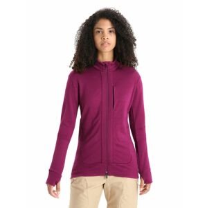 ICEBREAKER Wmns Quantum III LS Zip, Go Berry velikost: L