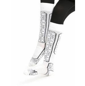 Dámské ponožky ICEBREAKER Wmns Ski+ Medium OTC Alpine Geo, Snow/Black velikost: M